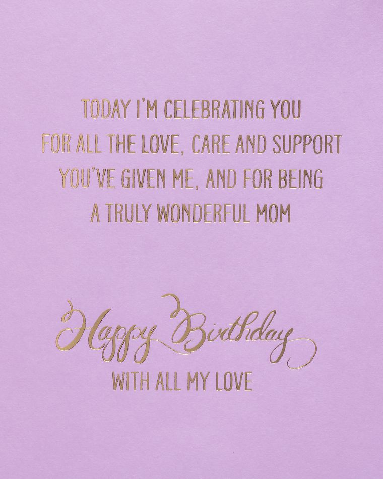 Celebrating You Birthday Greeting Card for Mom