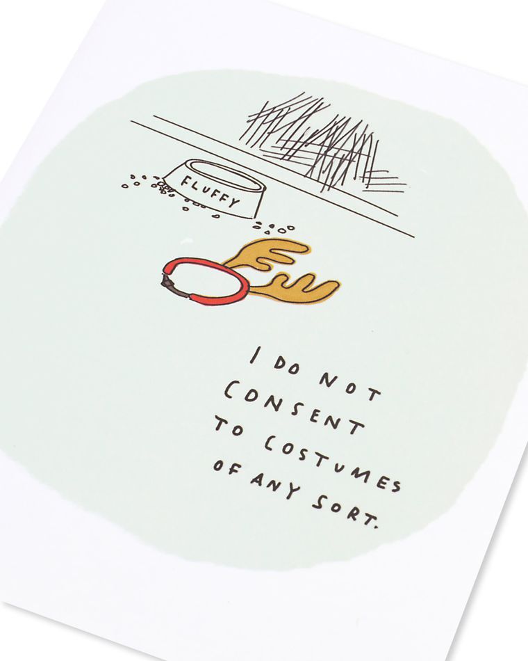 do not consent christmas card from pet