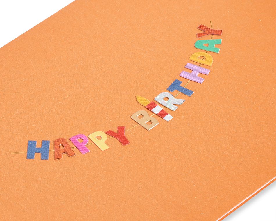 Happy Birthday Text Birthday Greeting Card