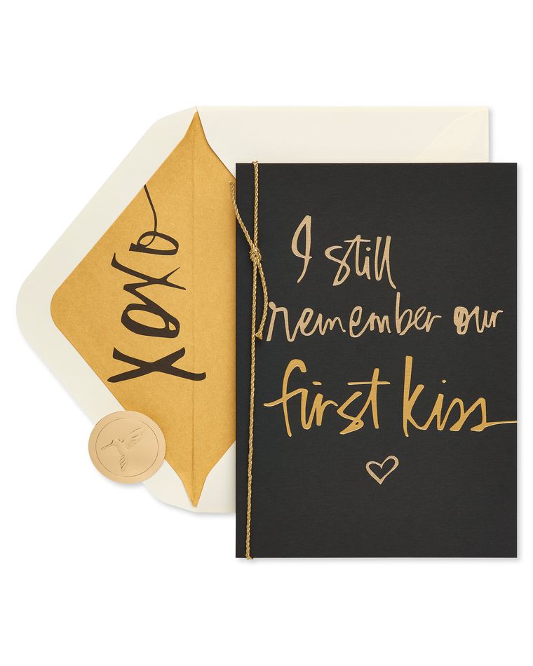 First Kiss Valentine's Day Greeting Card 