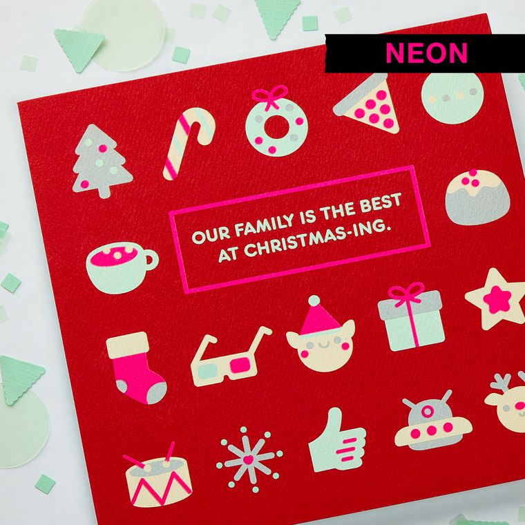Christmas-ing Christmas Greeting Card for Family