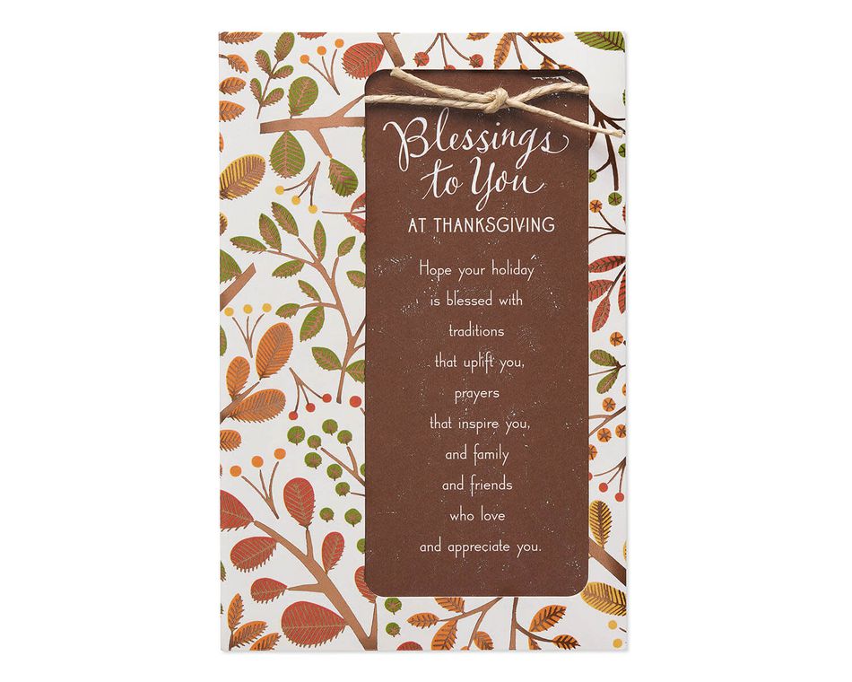 Religious Blessings Thanksgiving Card
