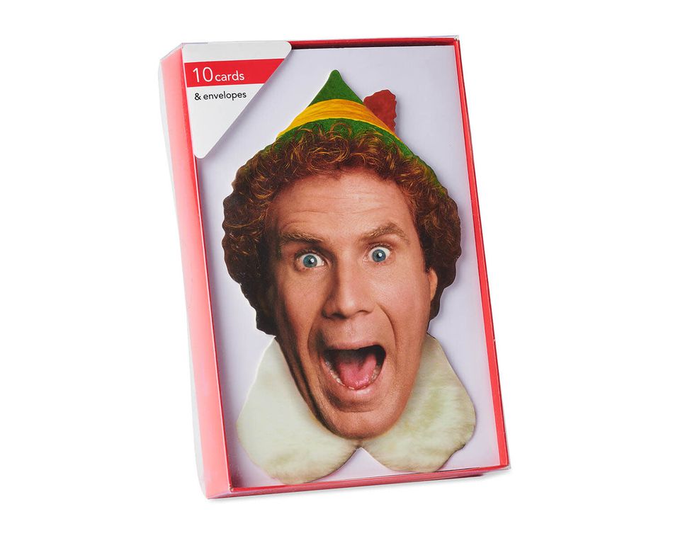Buddy The Elf Christmas Boxed Cards and White Envelopes, 10-Count