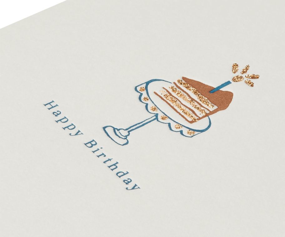 Cake Slice Birthday Greeting Card 
