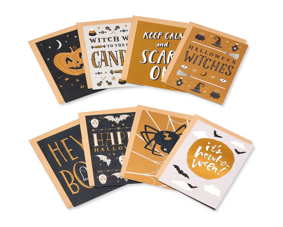 Mini Halloween Card Bundle, 8-Pack
