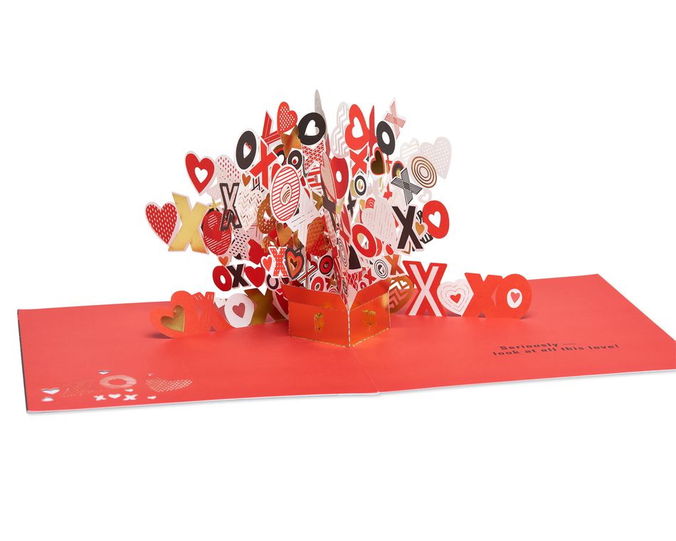 XOXO Pop-Up Valentine's Day Card