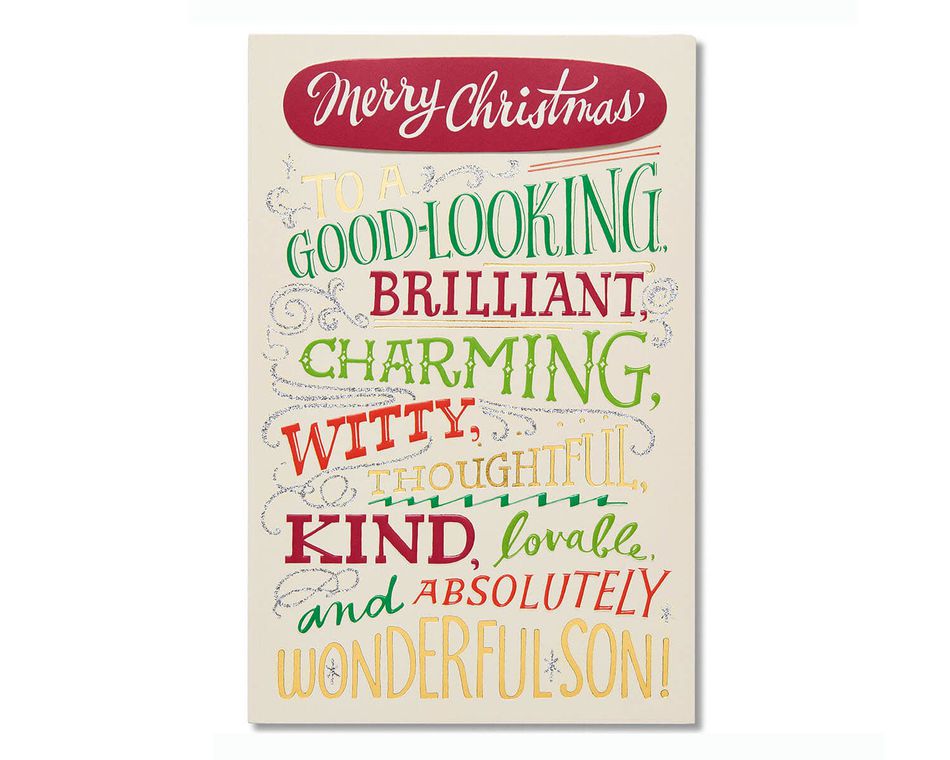 Gift Christmas Card for Son 
