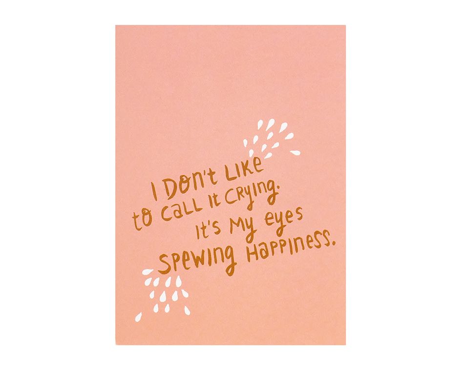 Spewing Happiness Wedding Card