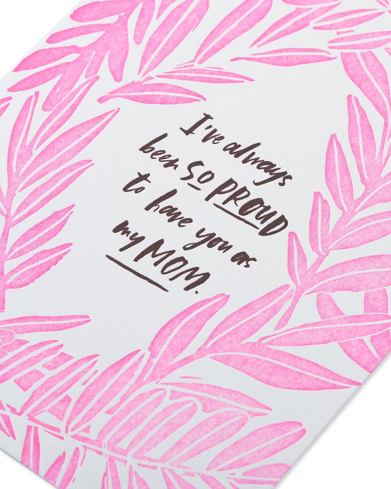 proud you're my mom mother's day card
