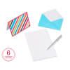 Bright Pattern Cards and Colored Envelopes, 30-Count