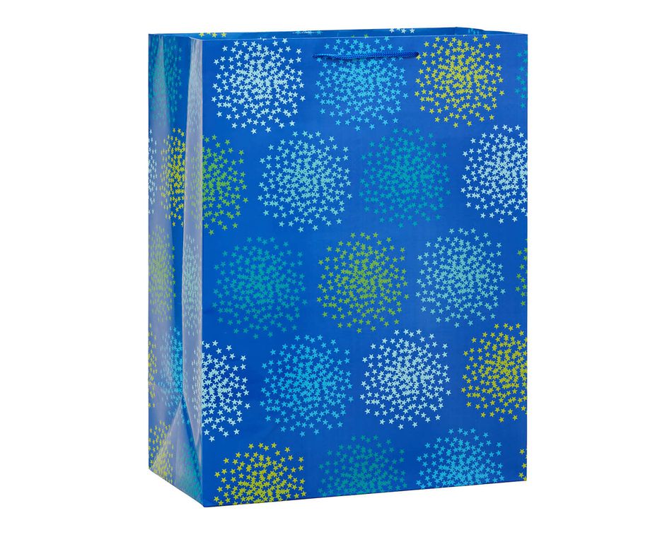 Jumbo Blue with Star Clusters Gift Bag
