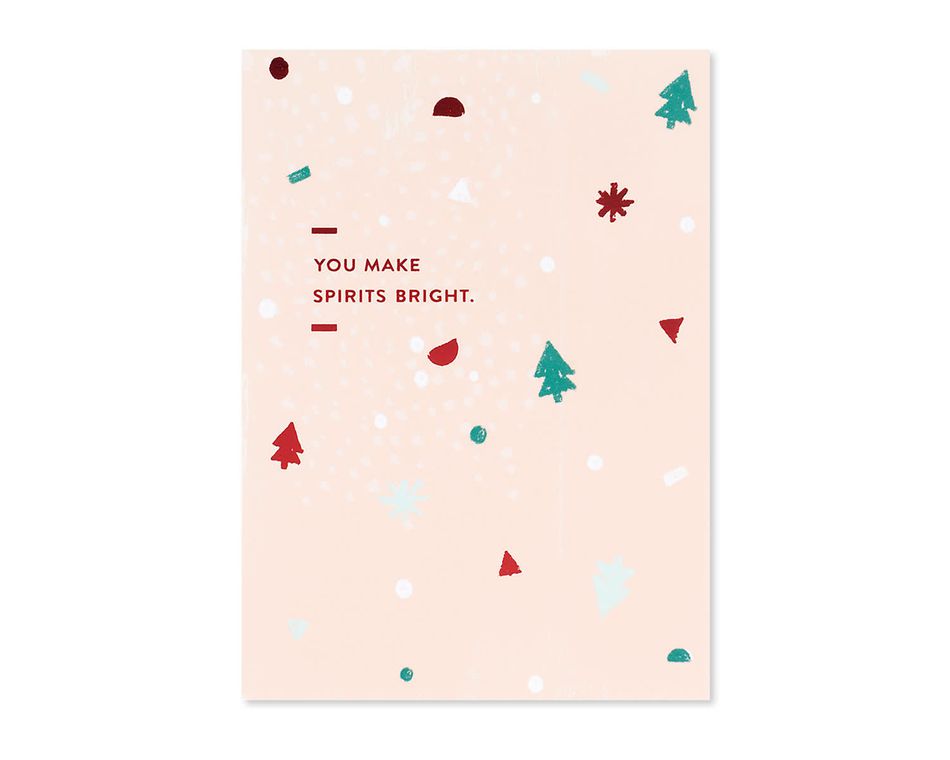 you make spirits bright christmas card