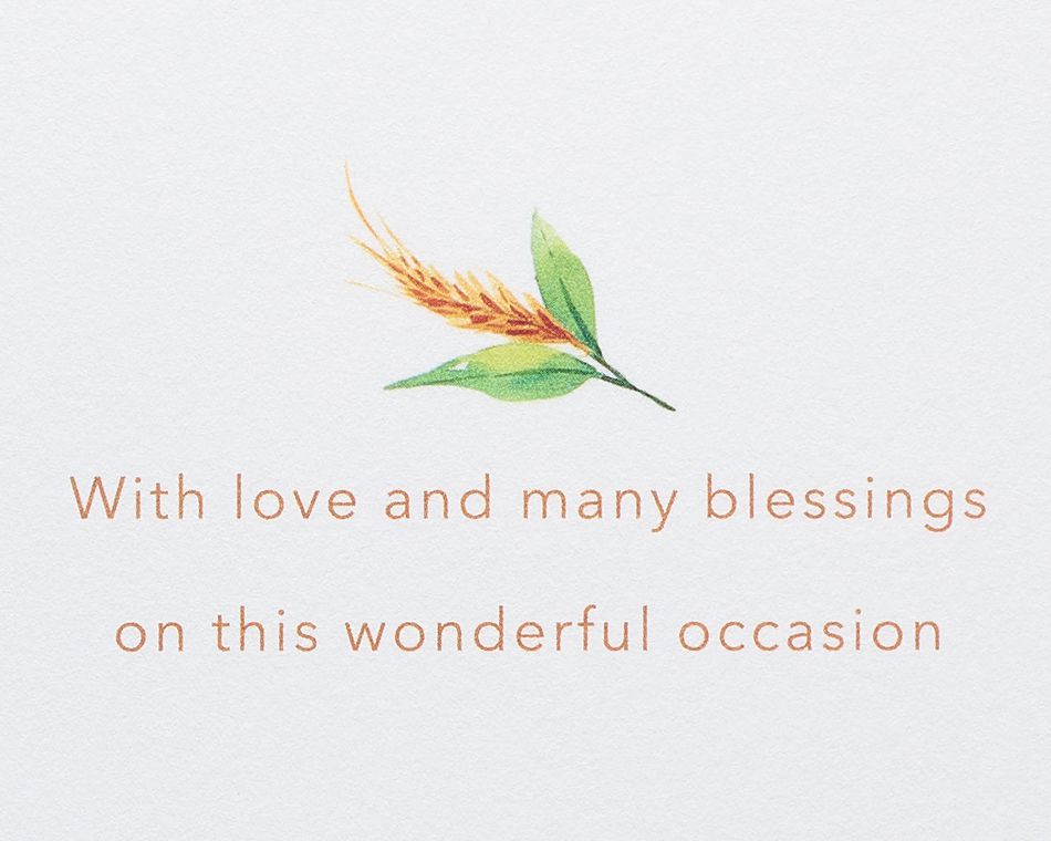 Love & Blessings Baptism Greeting Card