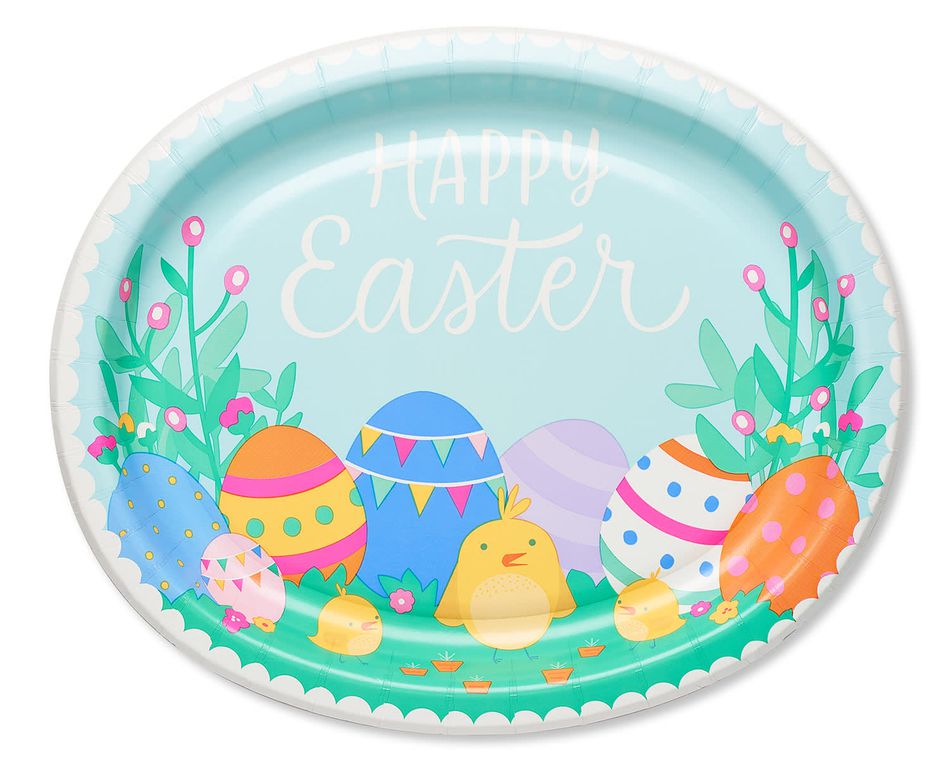 Easter Eggs Dinner Plates, 8-Count