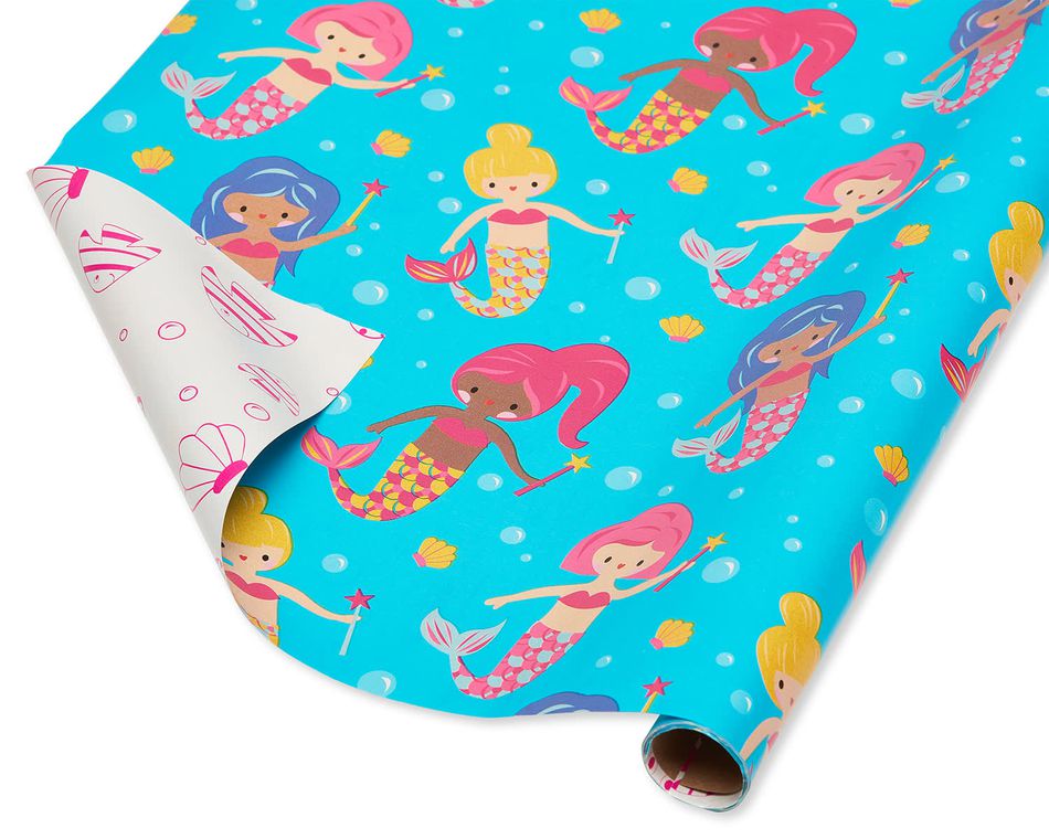 Mermaids Wrapping Paper, 20 Total Sq. Ft.