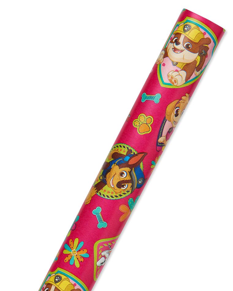 Paw Patrol Pink Wrapping Paper, 20 sq. ft