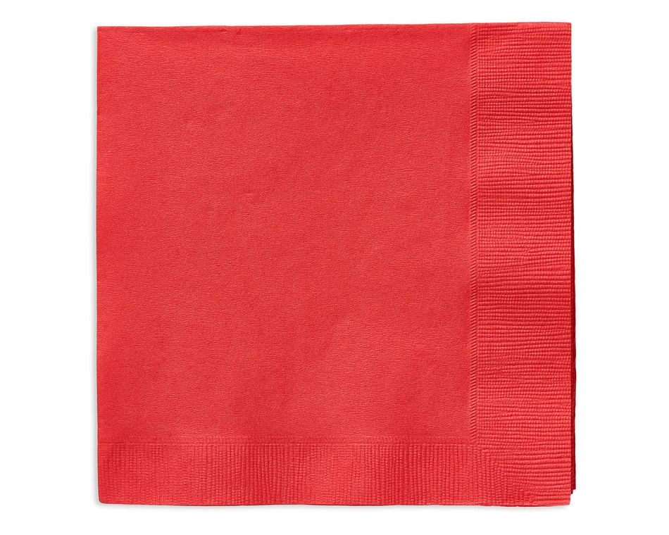 bright red lunch napkins 50 ct