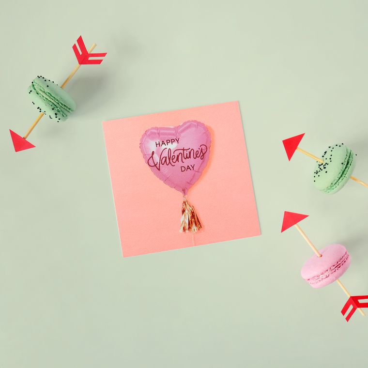 Balloon Valentine's Day Cards, 6-Count