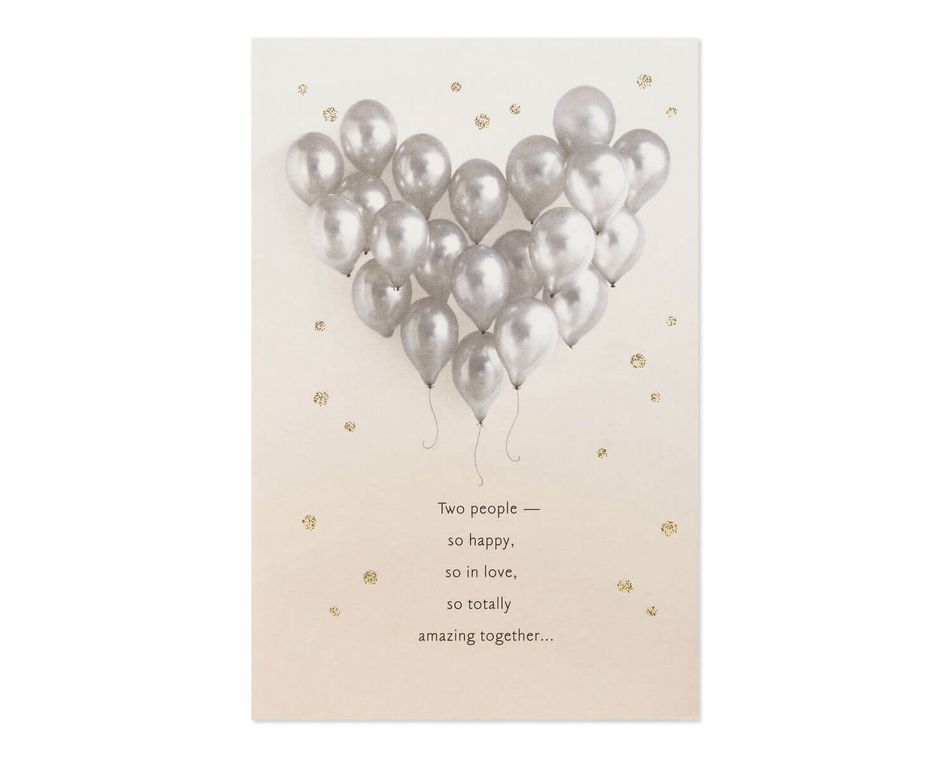 Balloons Bridal Shower Wedding Card