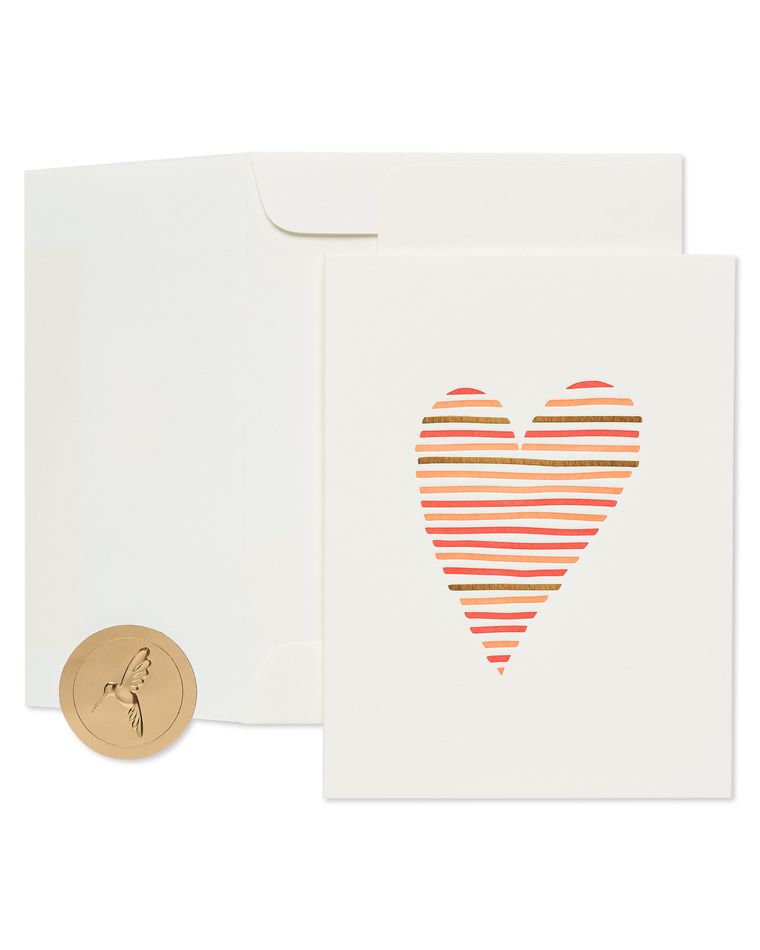 Heart for Wedding, Anniversary, Friendship Blank Greeting Card