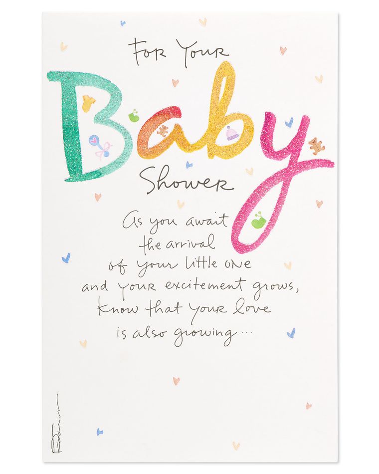 Kathy Davis Hearts and Toys Baby Shower Card