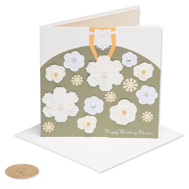 Floral Wedding Shower Greeting Card