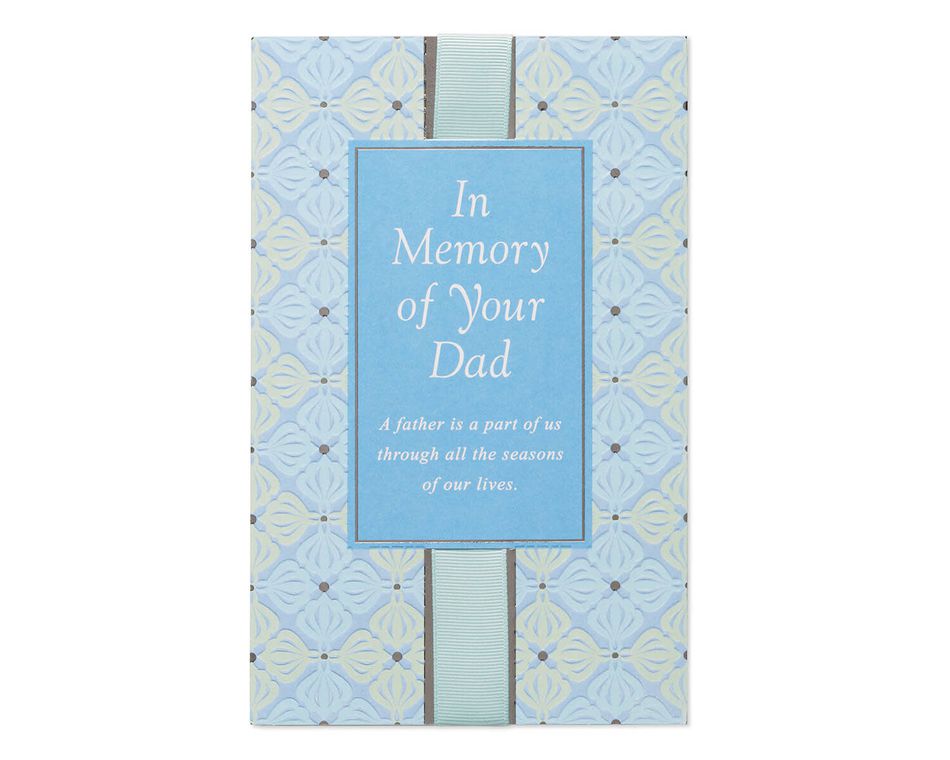 In Memory of Your Dad Sympathy Card 