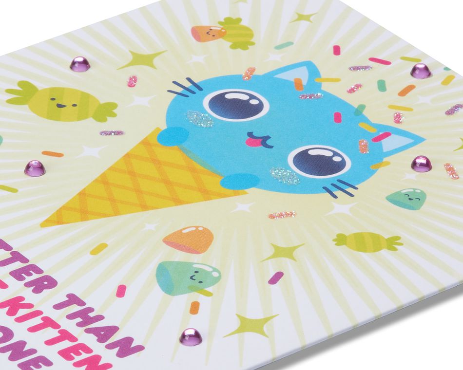 Adorable Kitten Birthday Card