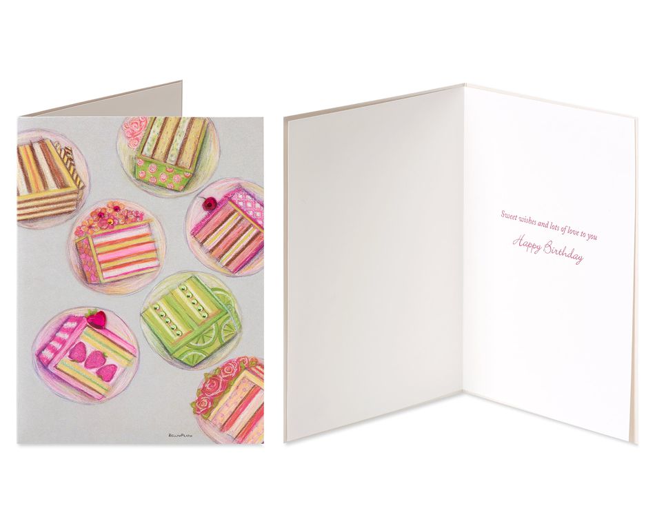 Cake and Candles Birthday Greeting Card Bundle, 2-Count