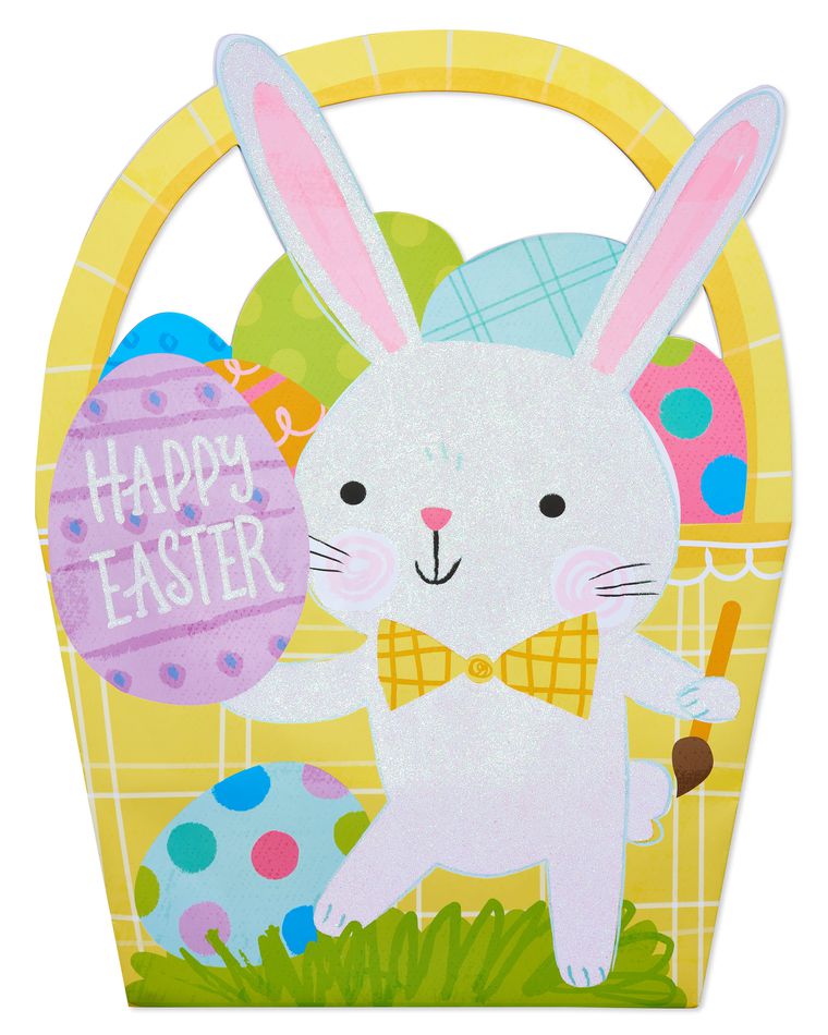 Medium Happy Easter Glitter Gift Bag
