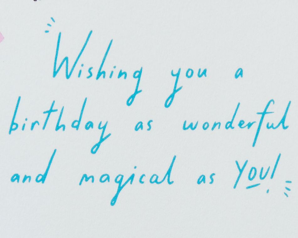 Critter Mermaid Birthday Greeting Card
