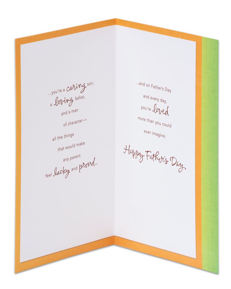 Sunflower Father's Day Card for Son 