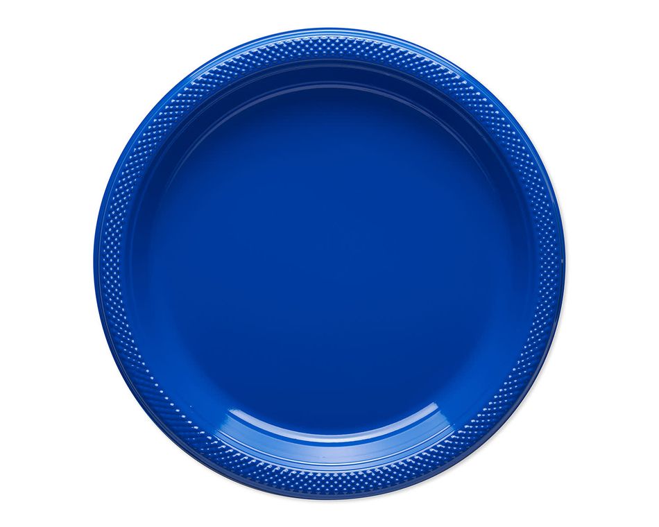royal blue dinner plates 20 ct