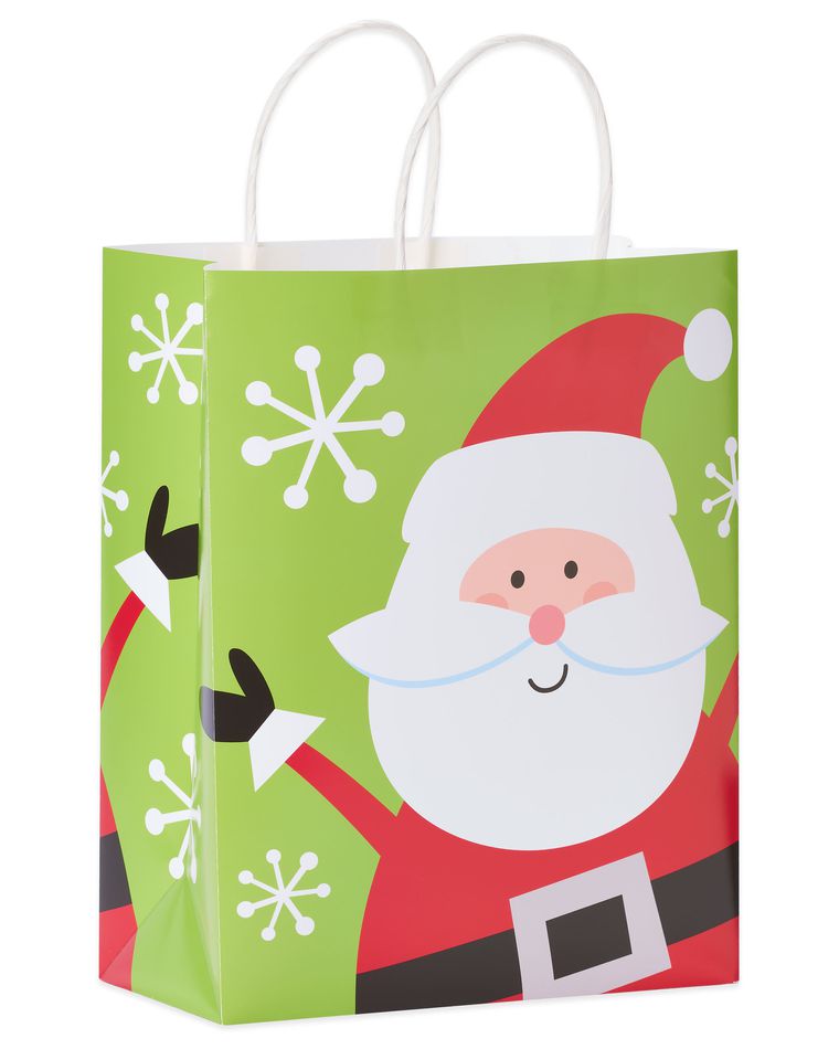 Happy Santa Medium Christmas Gift Bag