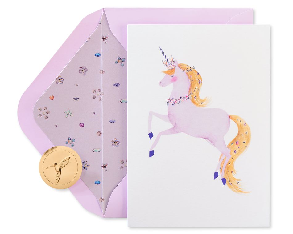 Sophisticated Unicorn Boxed Blank Note Cards with Envelopes, 12-Count