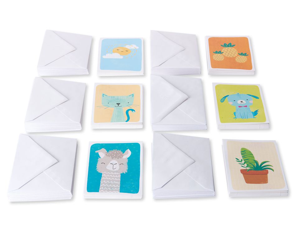 Blanks Greeting Card Bundle with White Envelopes, 48-Count