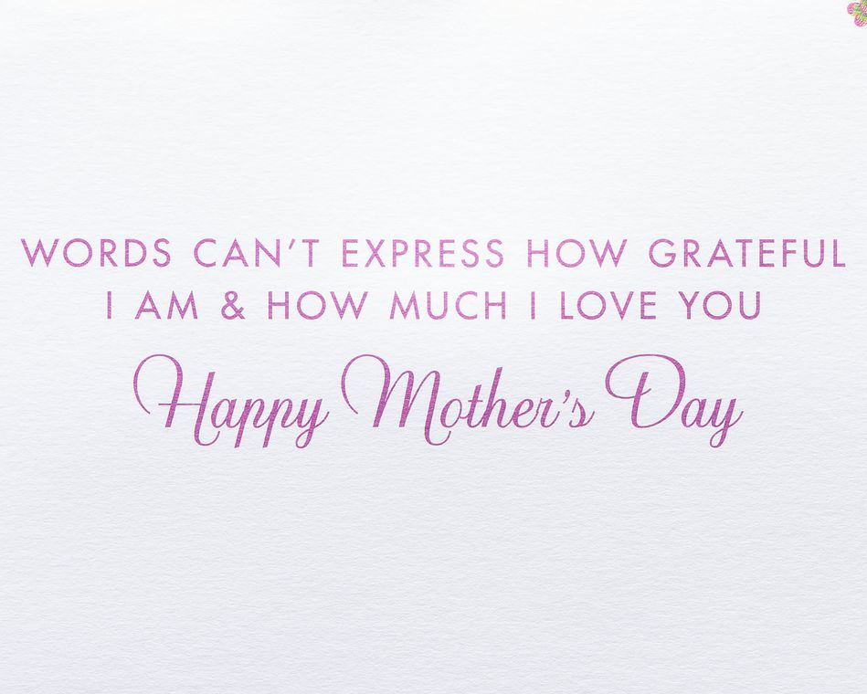 Floral Lettering Mother's Day Card