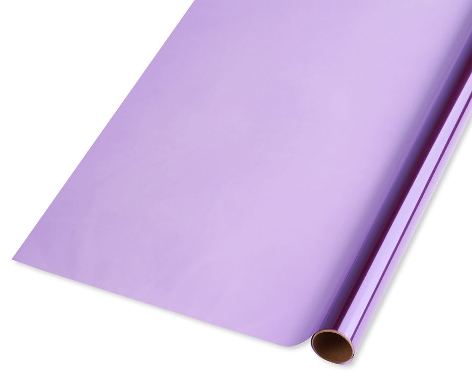 Purple  Cellophane Wrapping Paper, 2.5 ft x 3.33 yd, 25 Sq. Ft. Total