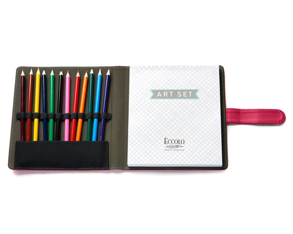 Eccolo Happy Life Art Pencil Set Pink