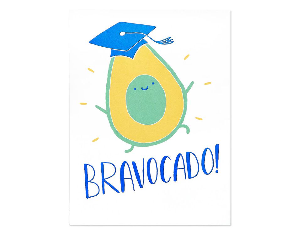 Bravocado Graduation Card
