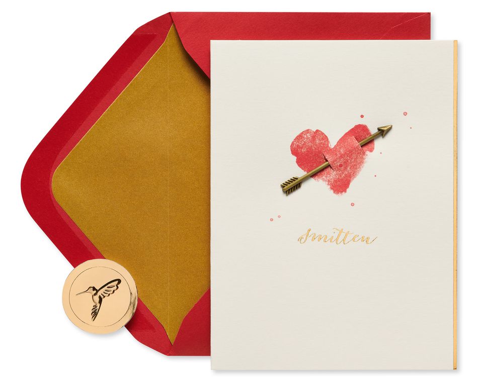 Heart and Arrow Valentine's Day Greeting Card 