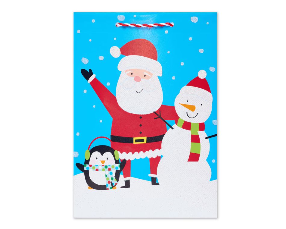 American Greetings Christmas Party Santa and Snowman 16-Ounce