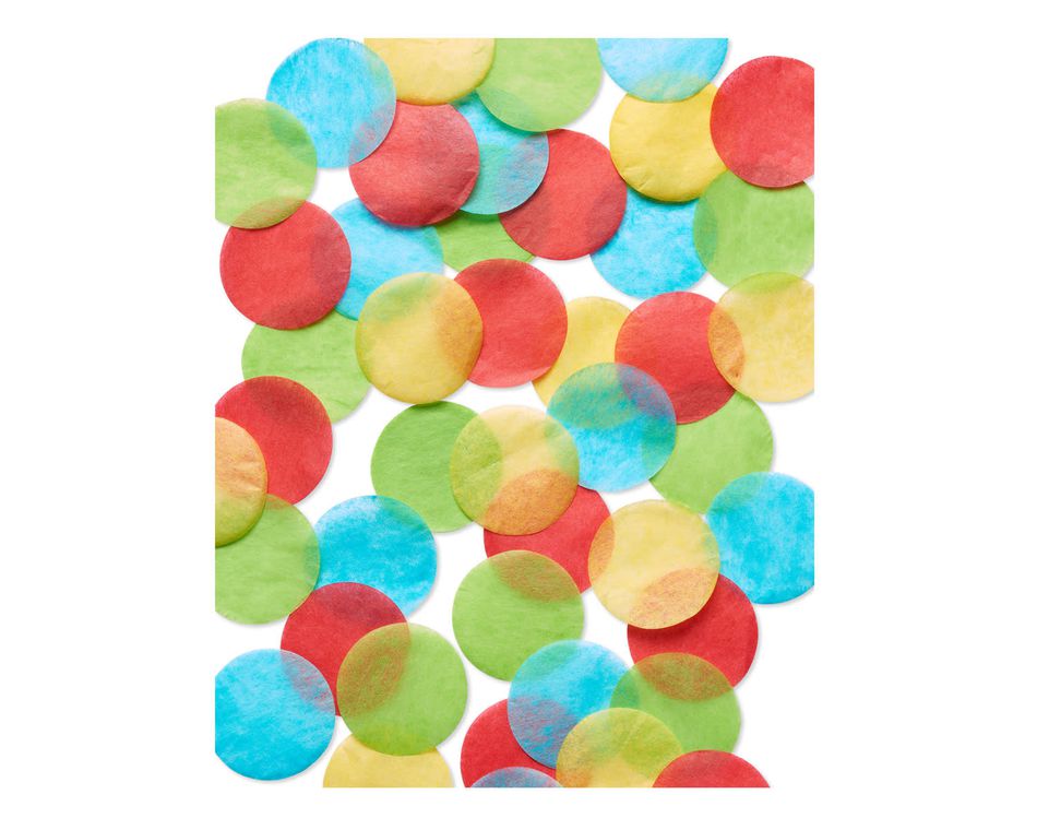 20g Round Circle Tissue Paper Party Confetti Dots Christmas Red & Green 