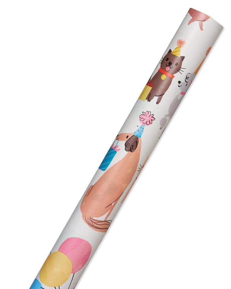 Party Animals Wrapping Paper, 20 Total Sq. Ft.