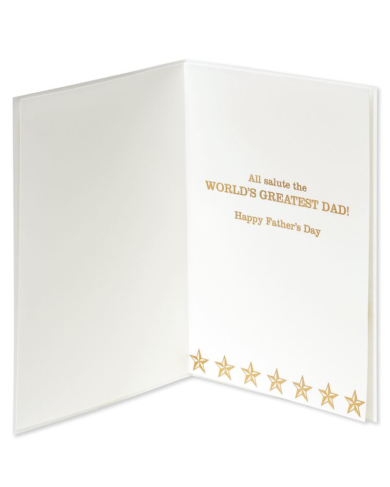 All Salute Father's Day Greeting Card
