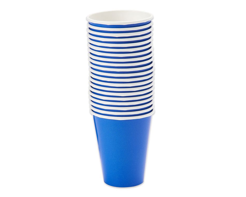 royal blue paper cups 20 ct
