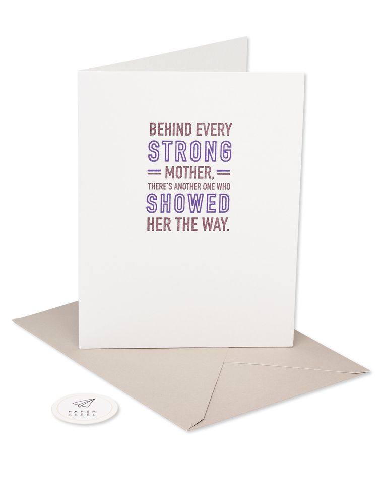 showed the way mother's day card for grandma
