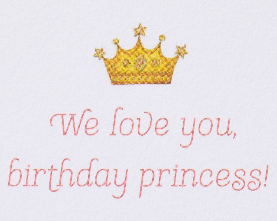 Birthday Princess Birthday Greeting Card for Daughter