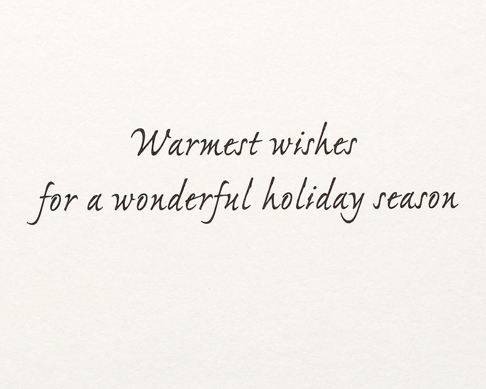 Warmest Wishes Christmas Greeting Card 