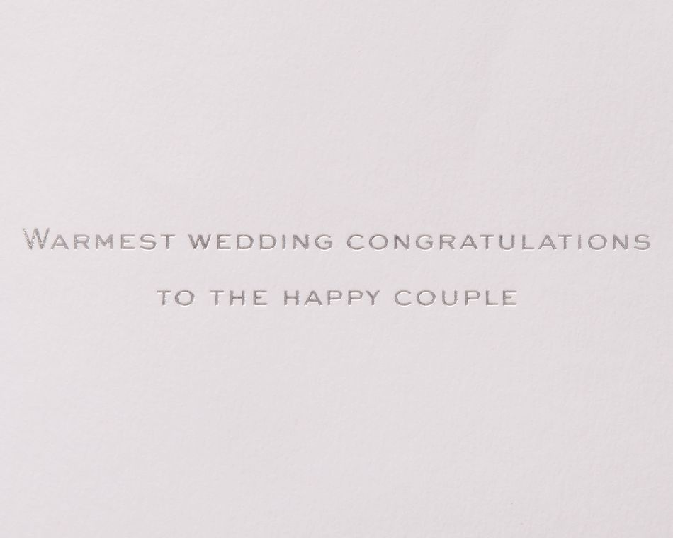 Warmest Wedding Congratulations Wedding Greeting Card 